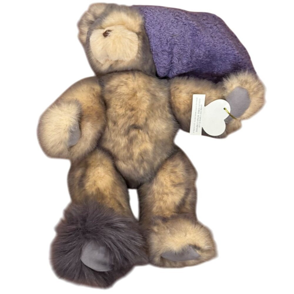 Annette Funicello Collectible Bear Co Plush Teddy Purple Nightcap 15 Jointed VTG